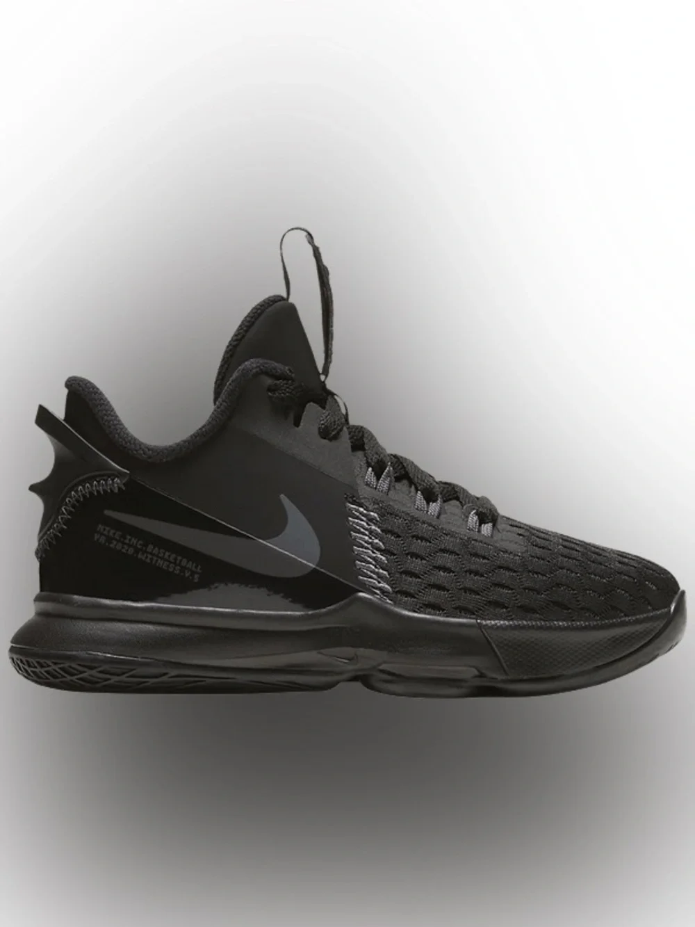 Nike LeBron Witness V 5 Black Size 7.5  Zoom Air Basketball Mint Condtion